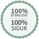 100% sterilizat, 100% sigur